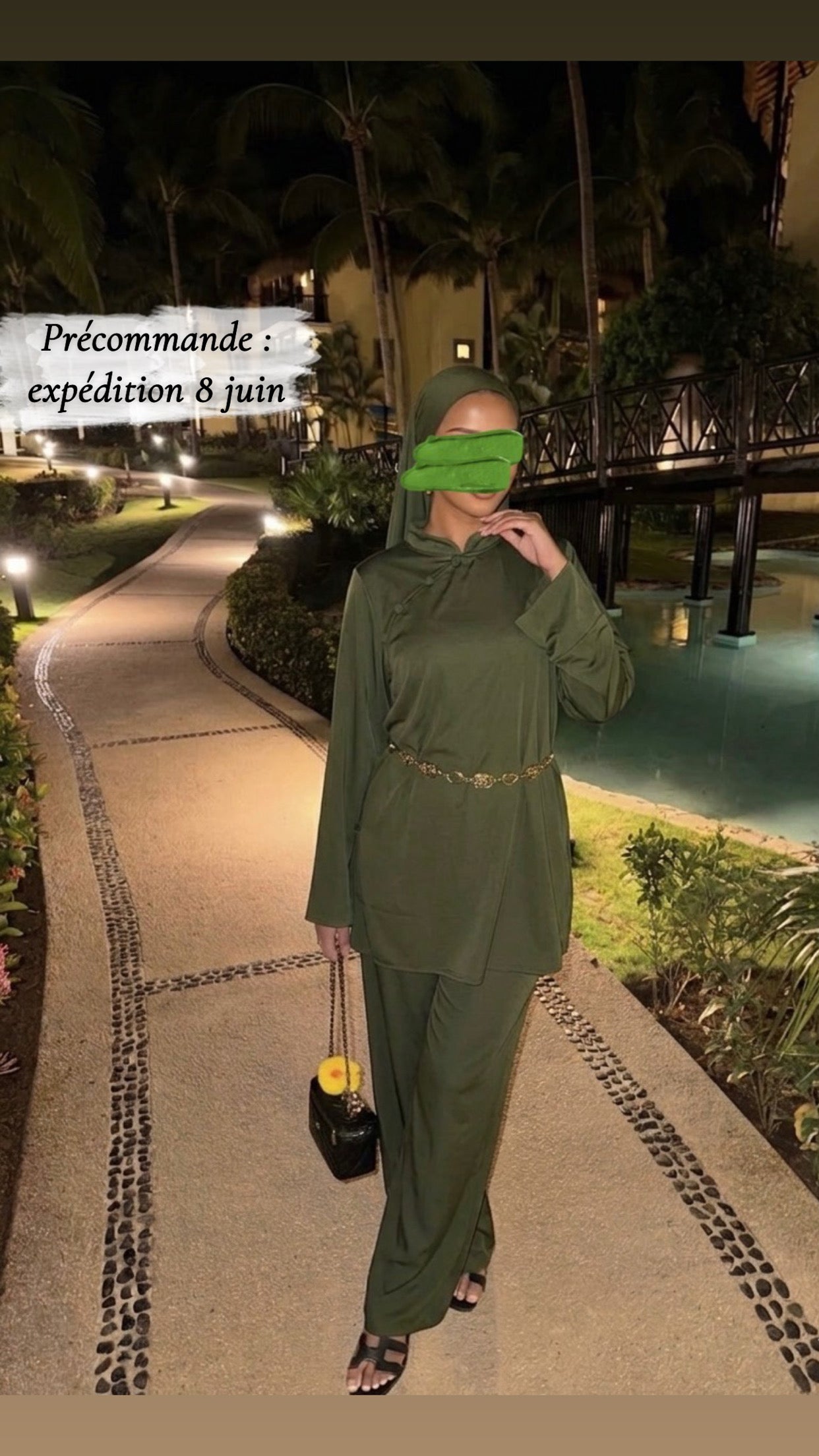 Burkini Élégance - Kaki