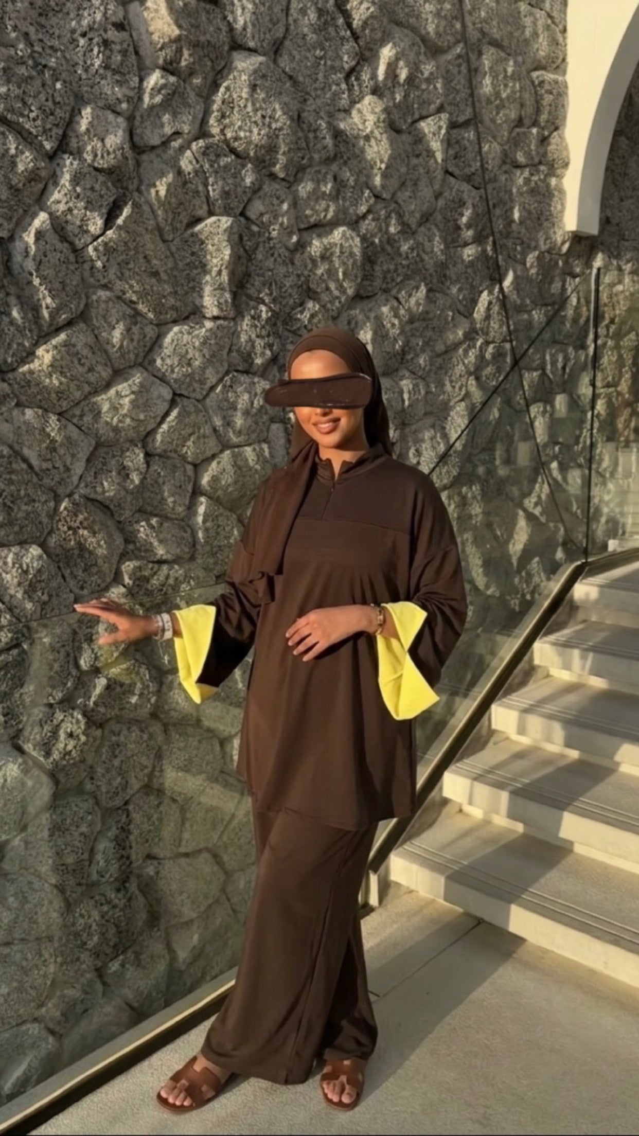 Burkini Bicolore - Marron
