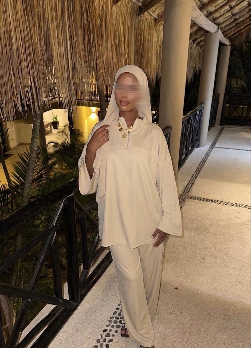 Burkini à Zip - beige