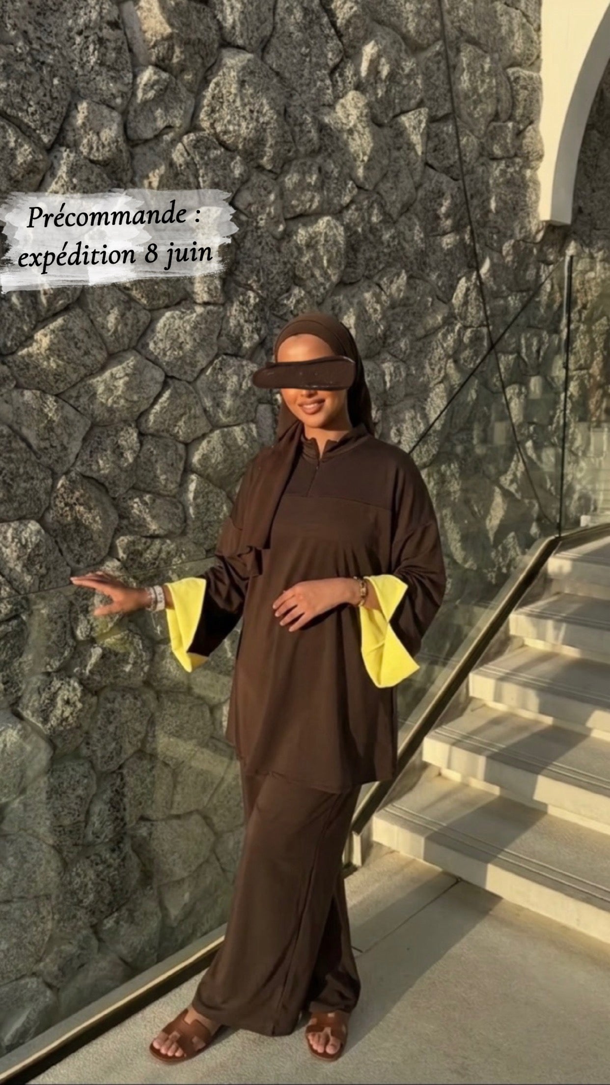 Burkini Bicolore - Marron