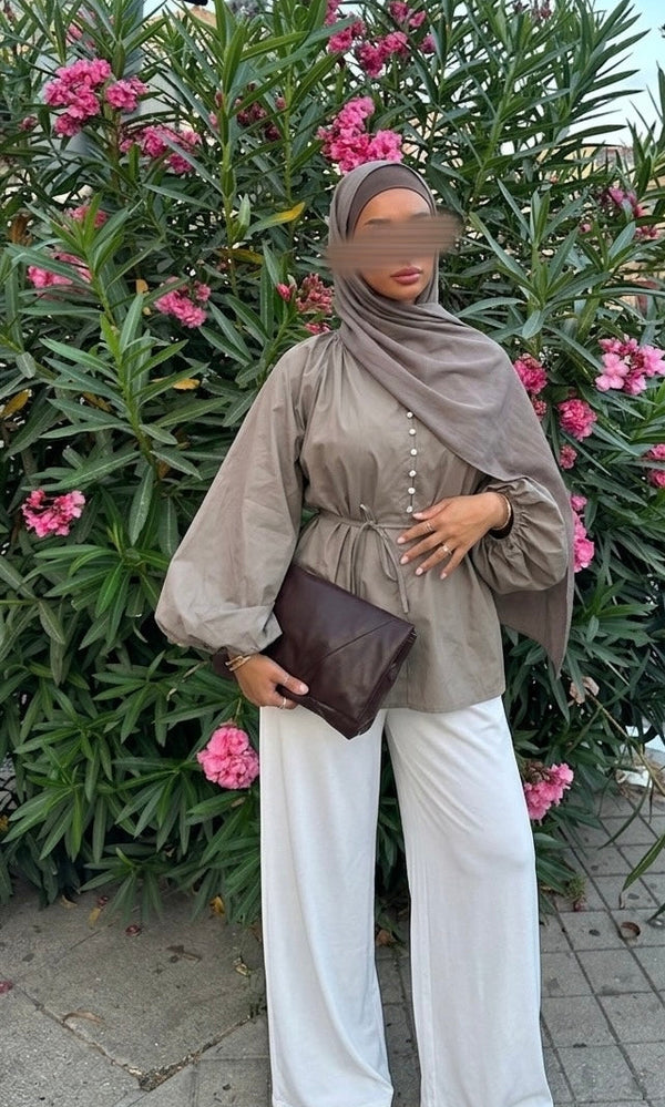 Blouse Nora - taupe