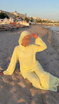 Burkini Élégance - Jaune pastel